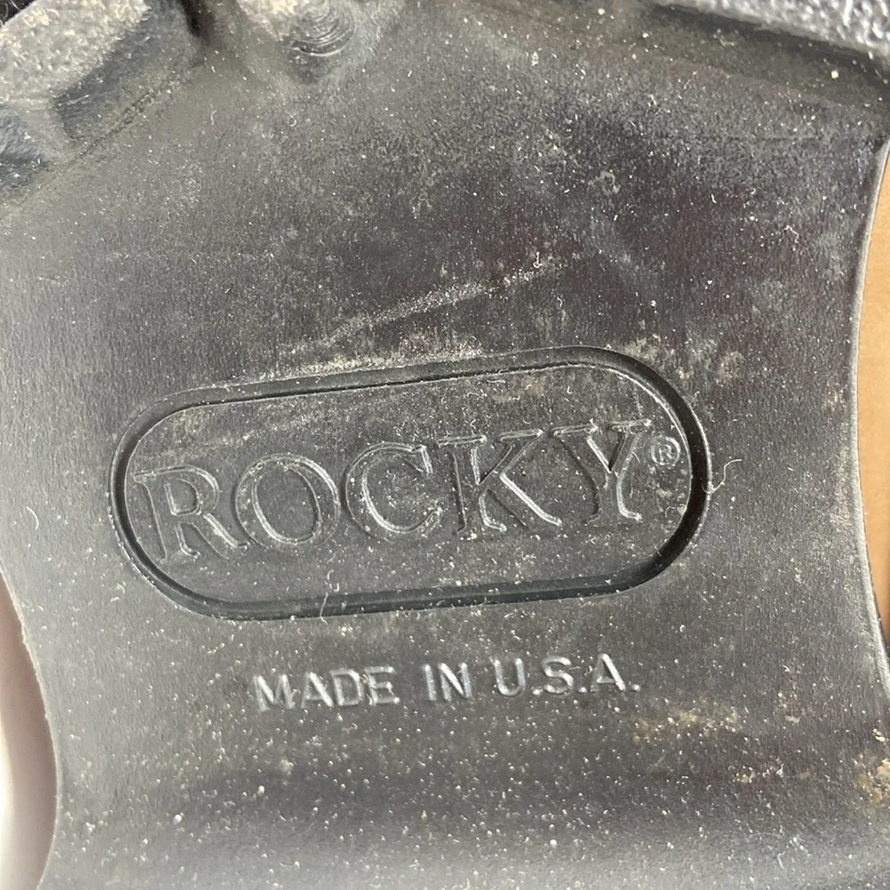 Rocky Men's RB 725 Brown Leather Mesh Thinsulate Army Combat Boots Size 10 MW